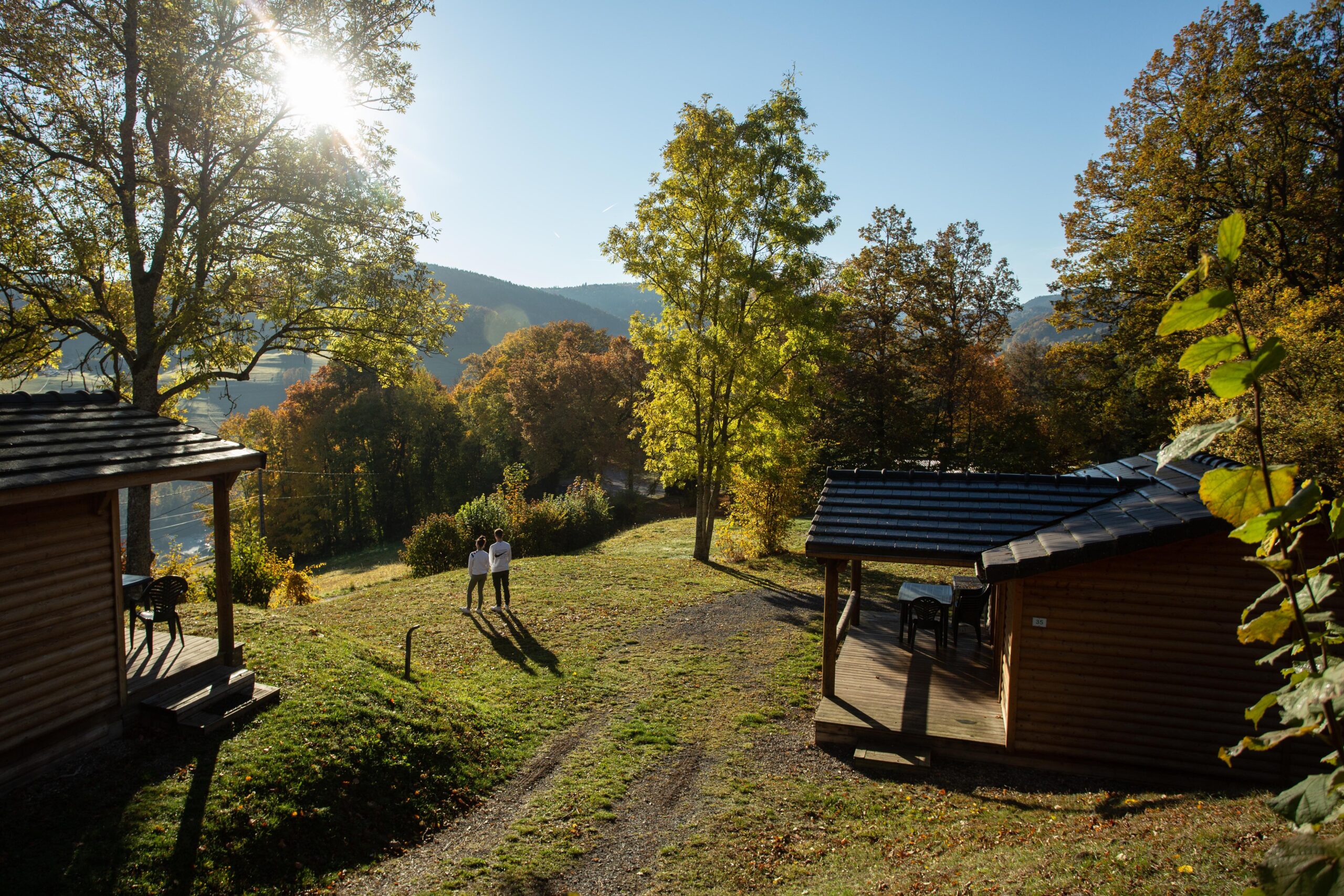 Les chalets du camping Lefébure à Orbey