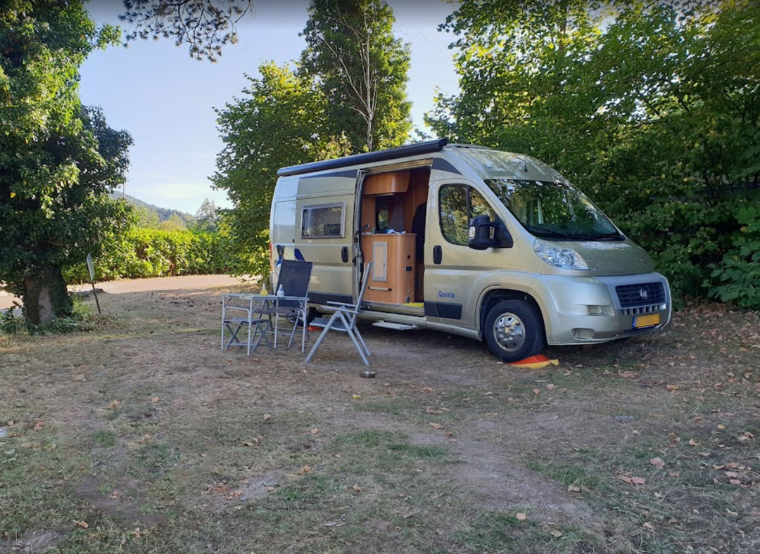 Camping car au camping Lefébure d'Orbey