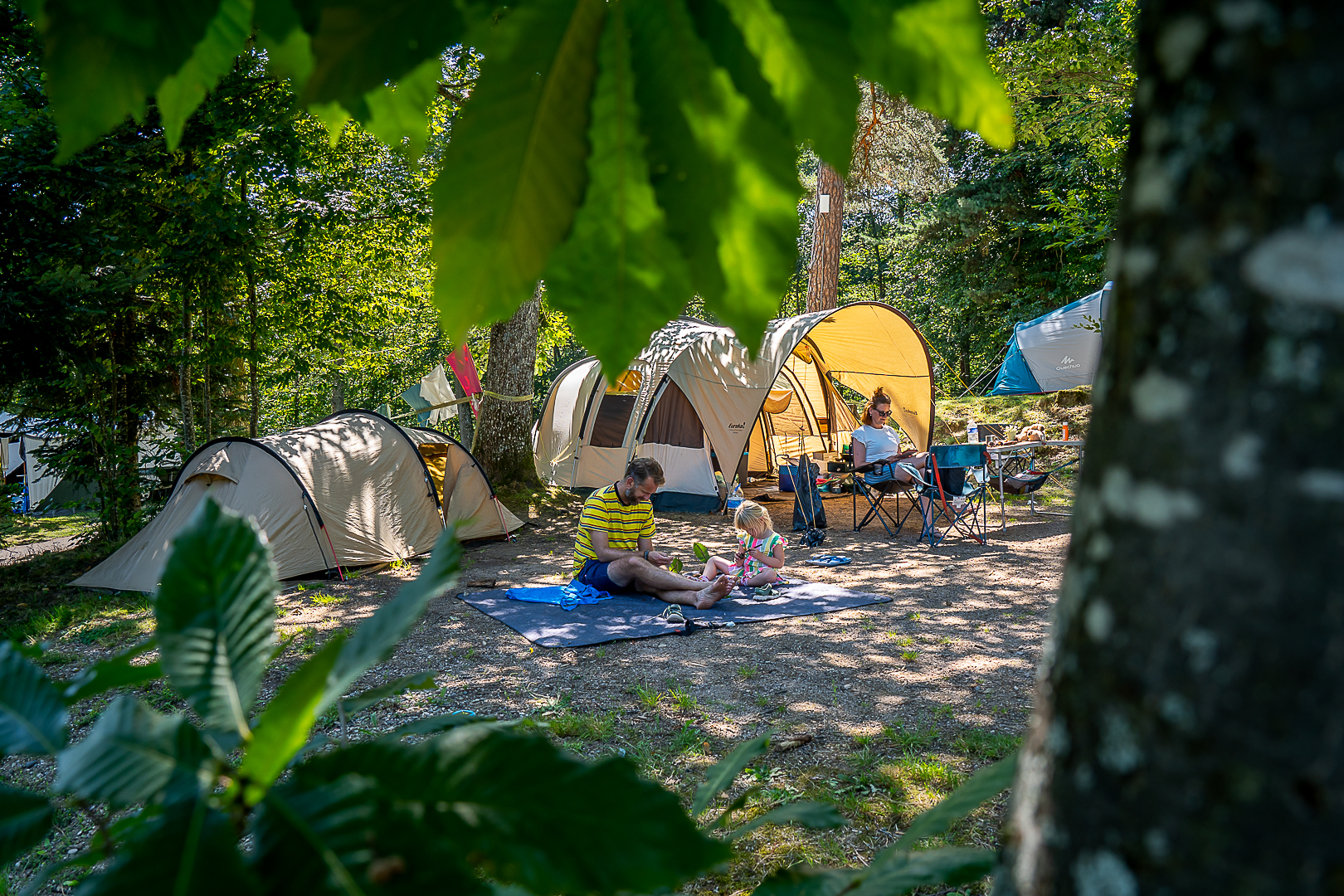 Camping car au camping Lefébure d'Orbey